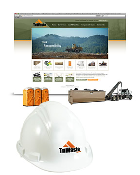 Location photography, web design, online service request, SEO and recycling video for TnWaste.